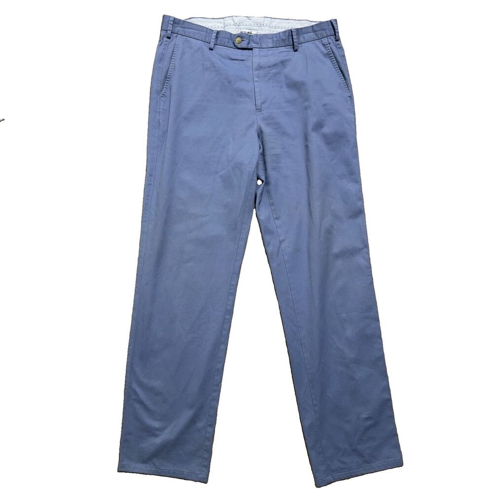 Peter Millar Crown Raleigh Chino Pants Men’s 35x32 Blue Preppy Golf